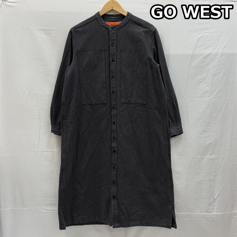 ゴーウエスト GOWEST ワンピース ロングスカート ノーカラー シャツ ワンピース ワーク メンズライク - レディース USED 古着 中古 50151861