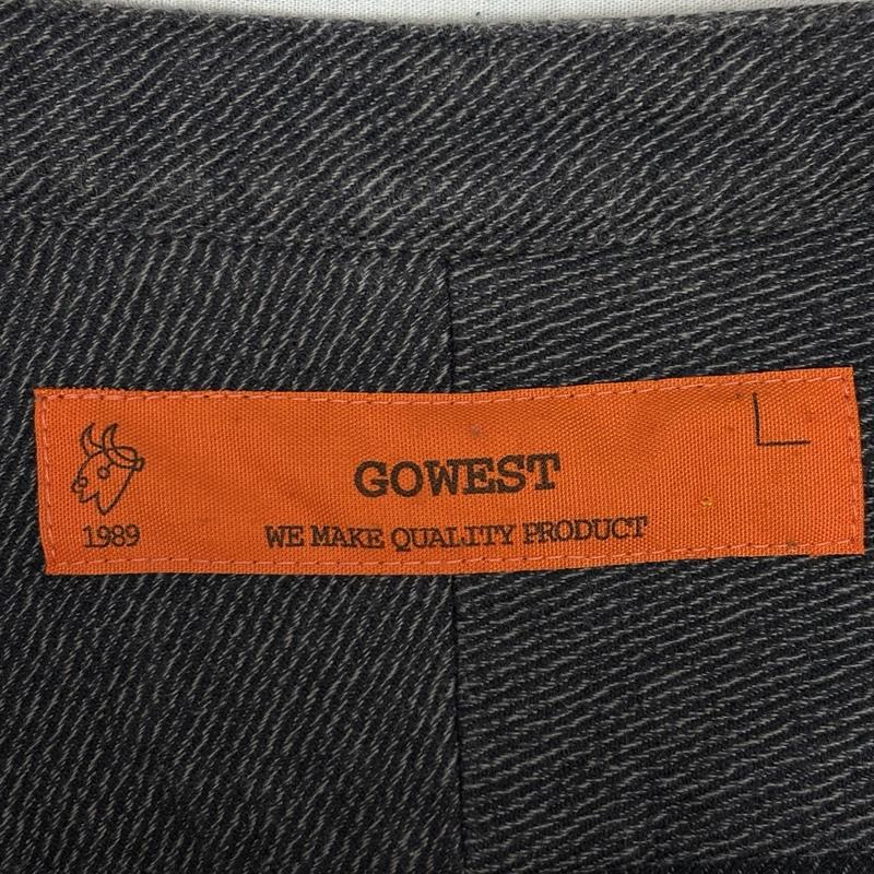 ゴーウエスト GOWEST ワンピース ロングスカート ノーカラー シャツ ワンピース ワーク メンズライク - レディース USED 古着 中古 50151861