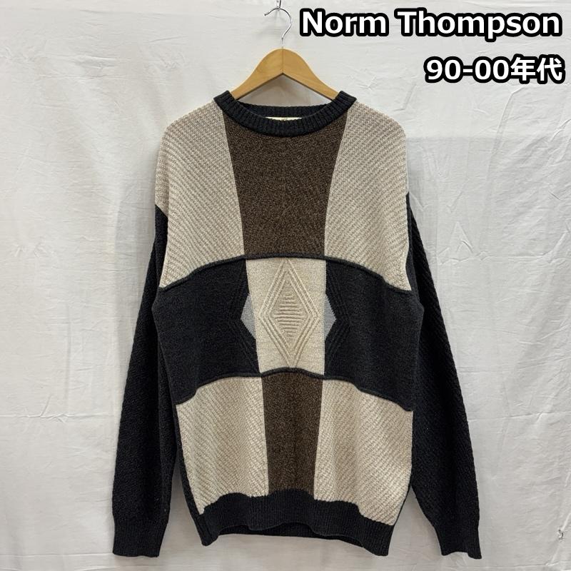 古着 USED ニット、セーター 長袖 Norm Thompson 90-00年代 ビンテージ イタリア製 パネル ニット セーター 90s 00s VINTAGE XL メンズ USED 古着 中古 50151862