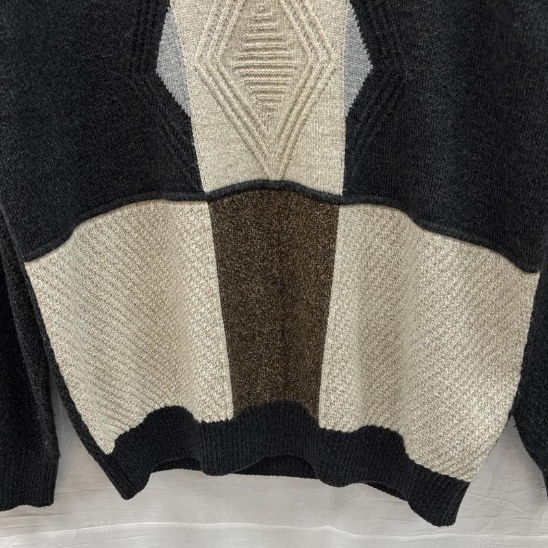 古着 USED ニット、セーター 長袖 Norm Thompson 90-00年代 ビンテージ イタリア製 パネル ニット セーター 90s 00s VINTAGE XL メンズ USED 古着 中古 50151862