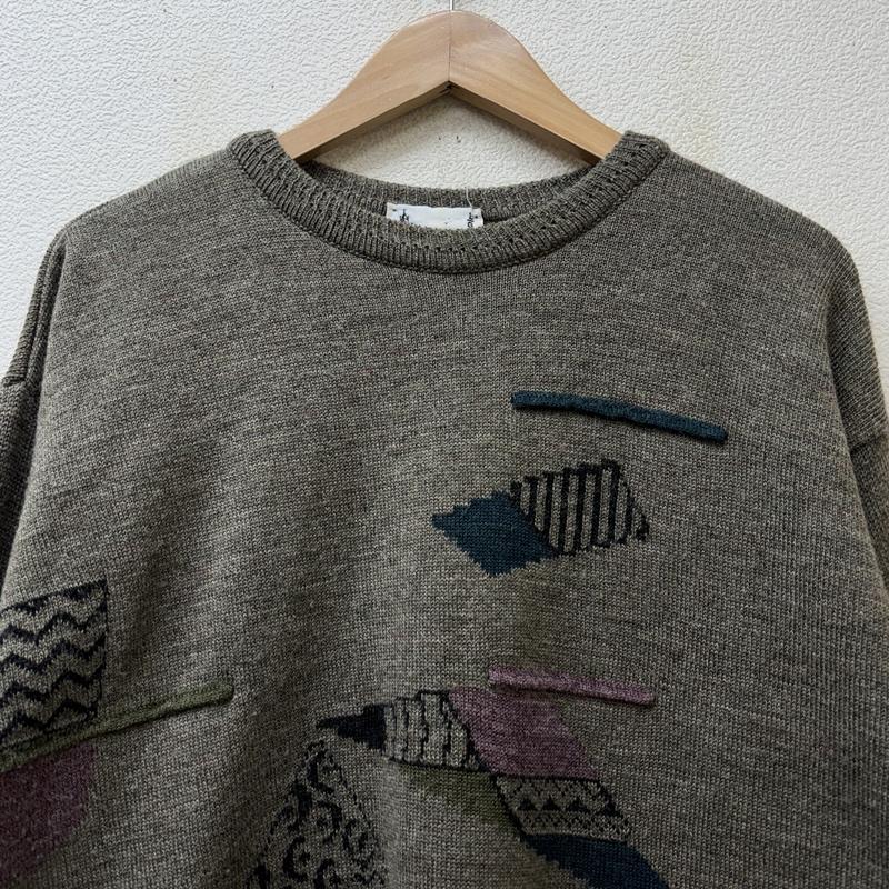 ロンドンフォグ LONDONFOG ニット、セーター 長袖 80-90年代 ビンテージ カナダ製 クルーネック ニット セーター 80s 90s VINTAGE L メンズ USED 古着 中古 50151867