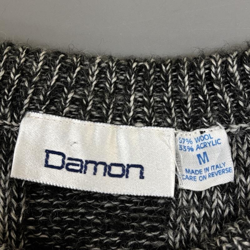 古着 USED ニット、セーター 長袖 Damon 90年代 ビンテージ イタリア製 ウール アクリル ニット セーター 90s VINTAGE M メンズ USED 古着 中古 50151868