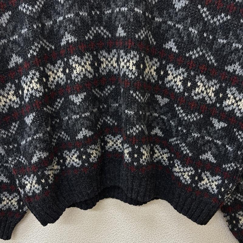 古着 USED ニット、セーター 長袖 HONORS 90年代 ビンテージ USA製 ビッグサイズ クルーネック ニット セーター 総柄 90s VINTAGE XL メンズ USED 古着 中古 50151869