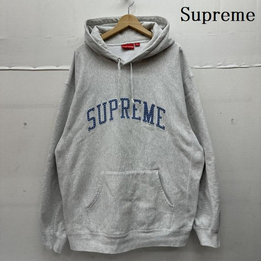 シュプリーム Supreme パーカー 長袖 22ss Stars Arc Hooded Sweatshirt スター スタッズ ロゴ パーカー XXL 灰 / グレー / gray メンズ USED 古着 中古 50151877