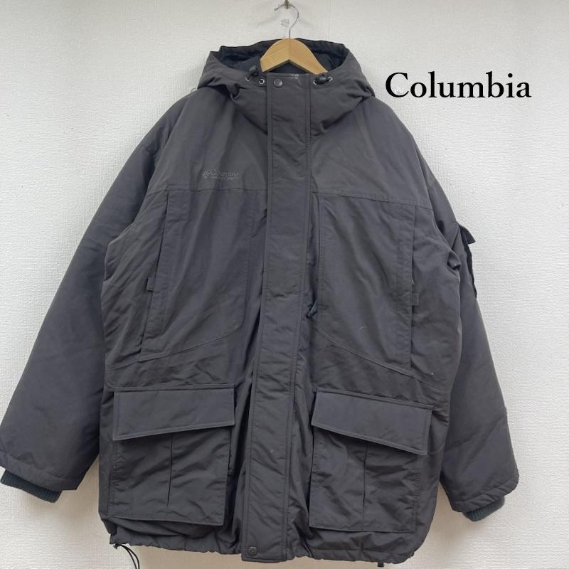 コロンビア Columbia ジャケット、上着 ダウンジャケット フル ジップ アップ ダウン コート ジャケット sm5195 XL ダークブラウン / ダークブラウン / メンズ USED 古着 中古 50151888