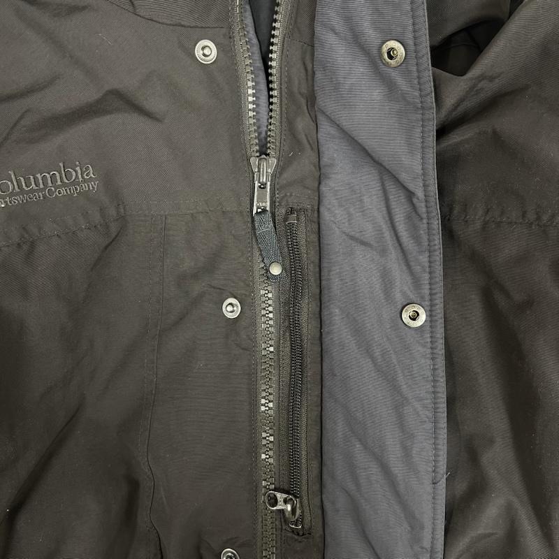 コロンビア Columbia ジャケット、上着 ダウンジャケット フル ジップ アップ ダウン コート ジャケット sm5195 XL ダークブラウン / ダークブラウン / メンズ USED 古着 中古 50151888