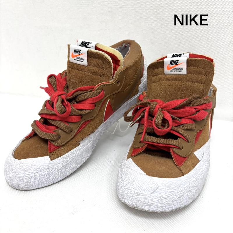 ナイキ NIKE シューズ シューズ NIKE × Sacai サカイ コラボ ブレザー ロー スニーカー DD1877-200 26.5cm メンズ USED 古着 中古 50151893
