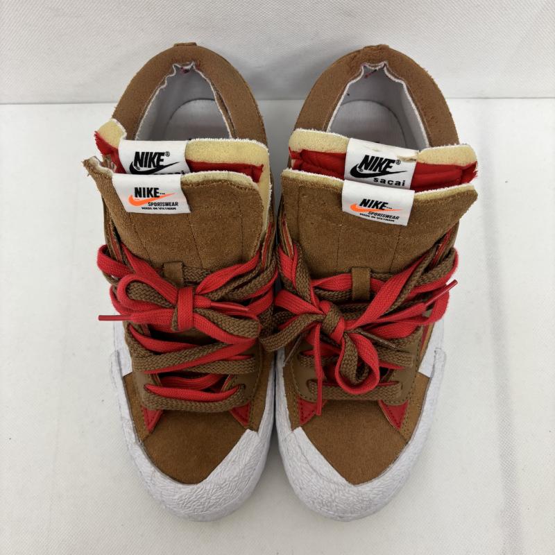 ナイキ NIKE シューズ シューズ NIKE × Sacai サカイ コラボ ブレザー ロー スニーカー DD1877-200 26.5cm メンズ USED 古着 中古 50151893