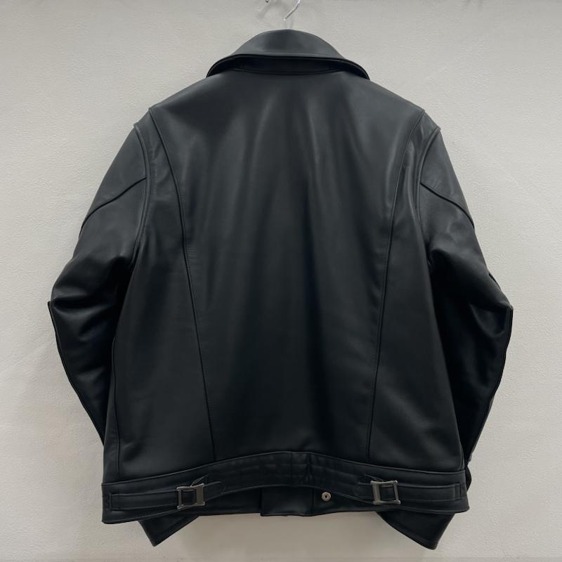 ネイバーフッド NEIGHBORHOOD ジャケット、上着 レザージャケット 22 カウレザー ダブル ライダース ジャケット 222SZNH-JKM05 牛革 ジップアップ M 無地 黒 / ブラック / black X 銀 / シルバー / silver color メンズ USED 古着 中古 50151902
