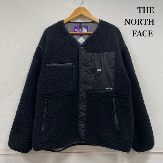 ザノースフェイス THE NORTH FACE トップス トップス パープルレーベル ウール ボア フリース フィルド カーディガン GORE-TEX ゴアテックス 2WAY NA2250N L ワンポイント X ロゴ、文字 X 刺繍 黒 / ブラック / black X 白 / ホワイト / white メンズ USED 古着 中古 50151911