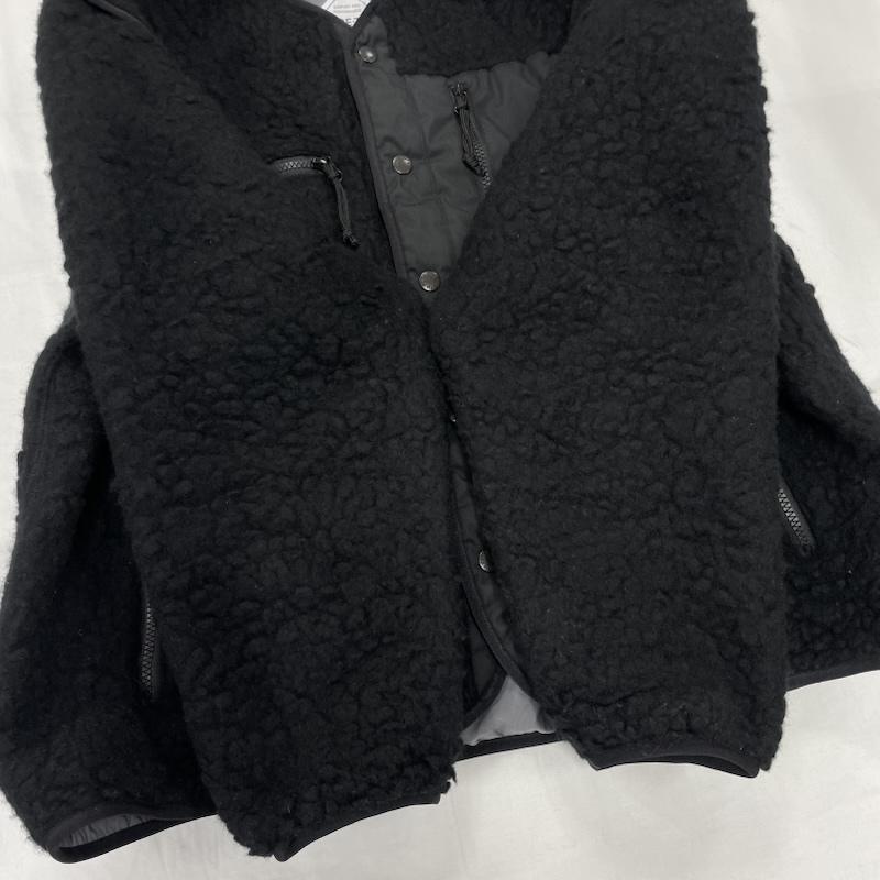 ザノースフェイス THE NORTH FACE トップス トップス パープルレーベル ウール ボア フリース フィルド カーディガン GORE-TEX ゴアテックス 2WAY NA2250N L ワンポイント X ロゴ、文字 X 刺繍 黒 / ブラック / black X 白 / ホワイト / white メンズ USED 古着 中古 50151911