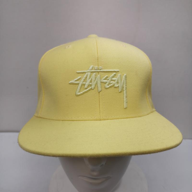 ステューシー STUSSY ウェア ウェア Snapback Cap ストック ロゴ 刺繍 スナップ バック ベースボール キャップ 黄 / イエロー / yellow メンズ USED 古着 中古 50151919