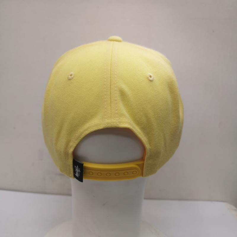 ステューシー STUSSY ウェア ウェア Snapback Cap ストック ロゴ 刺繍 スナップ バック ベースボール キャップ 黄 / イエロー / yellow メンズ USED 古着 中古 50151919