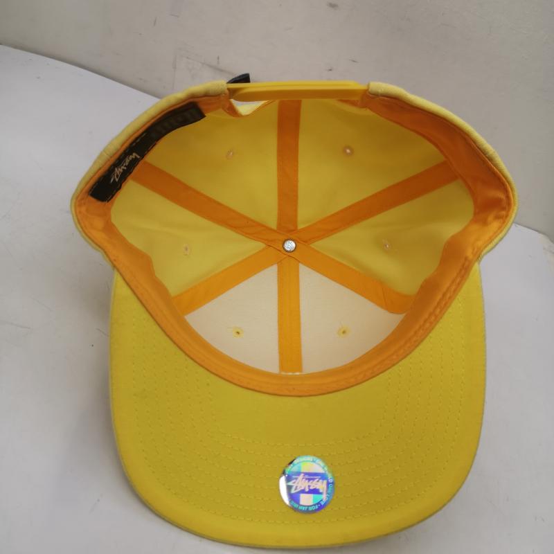 ステューシー STUSSY ウェア ウェア Snapback Cap ストック ロゴ 刺繍 スナップ バック ベースボール キャップ 黄 / イエロー / yellow メンズ USED 古着 中古 50151919