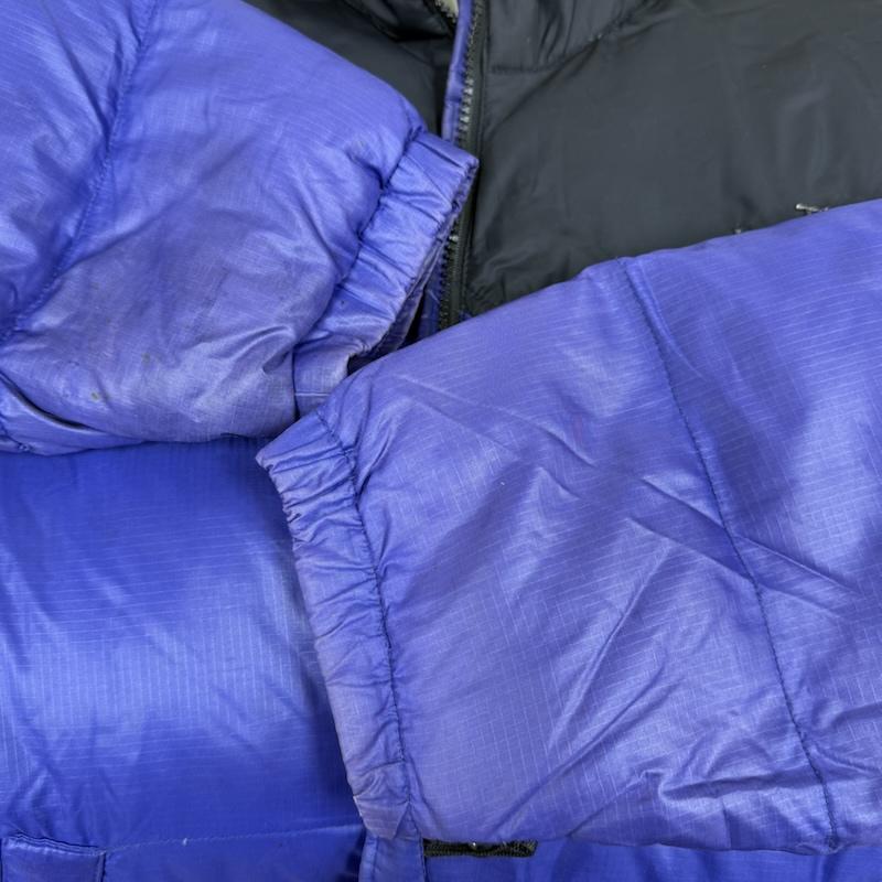ザノースフェイス THE NORTH FACE ジャケット、上着 ジャンパー、ブルゾン ヌプシ ダウン ジャケット 700フィル フルジップ 黒 / ブラック / black X 紫 / パープル / purple メンズ USED 古着 中古 50151949