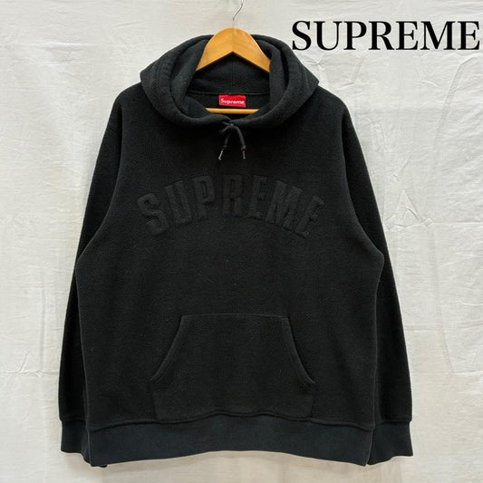 シュプリーム Supreme パーカー 長袖 18AW Polartec ポーラテック プルオーバー フリース パーカー アーチロゴ M メンズ USED 古着 中古 50151978