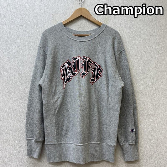チャンピオン Champion トップス トップス BACK TO THE FUTURE バックトゥーザフュチャー ロゴ リバースウィーブ トレーナー L 灰 / グレー / gray メンズ USED 古着 中古 50151992