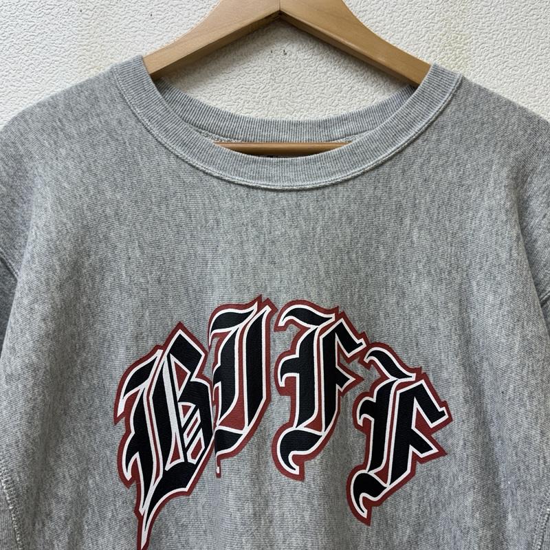 チャンピオン Champion トップス トップス BACK TO THE FUTURE バックトゥーザフュチャー ロゴ リバースウィーブ トレーナー L 灰 / グレー / gray メンズ USED 古着 中古 50151992
