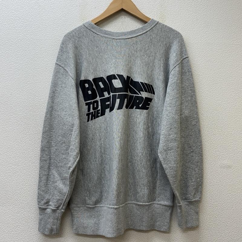 チャンピオン Champion トップス トップス BACK TO THE FUTURE バックトゥーザフュチャー ロゴ リバースウィーブ トレーナー L 灰 / グレー / gray メンズ USED 古着 中古 50151992