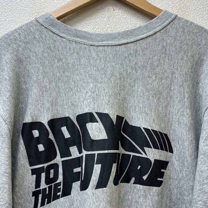 チャンピオン Champion トップス トップス BACK TO THE FUTURE バックトゥーザフュチャー ロゴ リバースウィーブ トレーナー L 灰 / グレー / gray メンズ USED 古着 中古 50151992