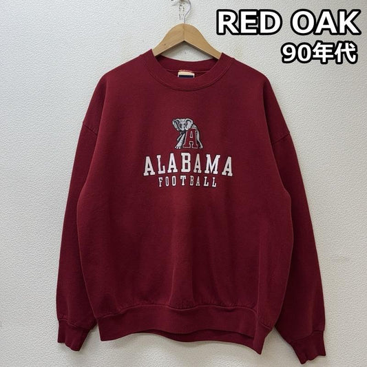 古着 USED トップス トップス RED OAK 90年代 ビンテージ ALABAMA ロゴ プリント スウェット トレーナー 90s VINTAGE XL メンズ USED 古着 中古 50152001