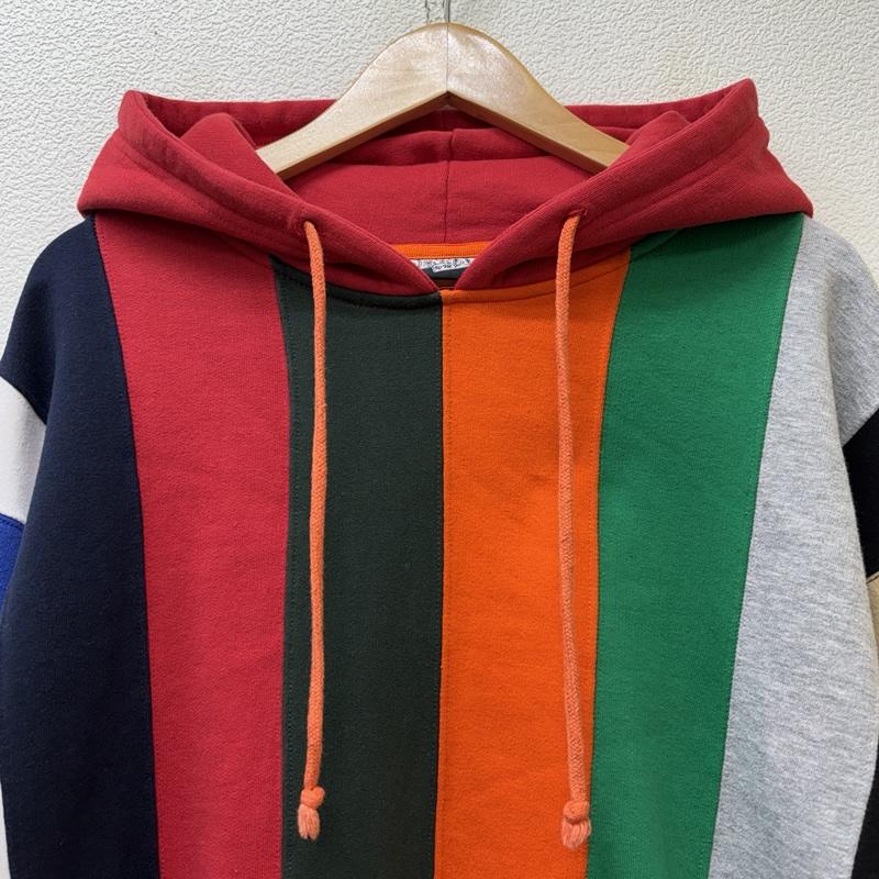 古着 USED トップス トップス PENNANT ロゴ プリント クレイジーパターン プルオーバー フーディ スウェット パーカー L ストライプ マルチカラー / マルチカラー / multicolor メンズ USED 古着 中古 50152002