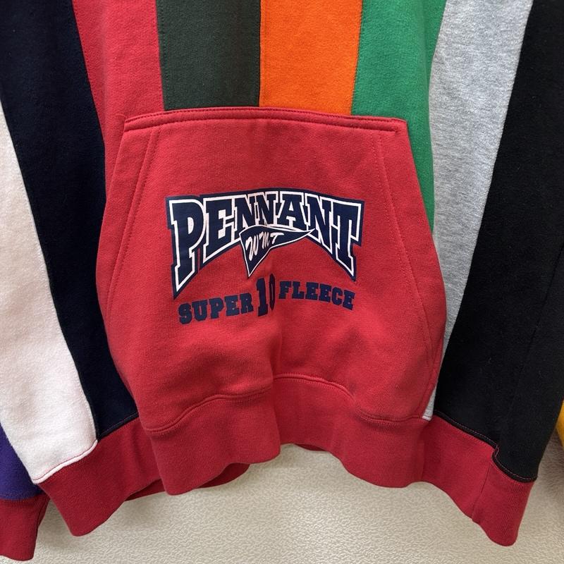 古着 USED トップス トップス PENNANT ロゴ プリント クレイジーパターン プルオーバー フーディ スウェット パーカー L ストライプ マルチカラー / マルチカラー / multicolor メンズ USED 古着 中古 50152002