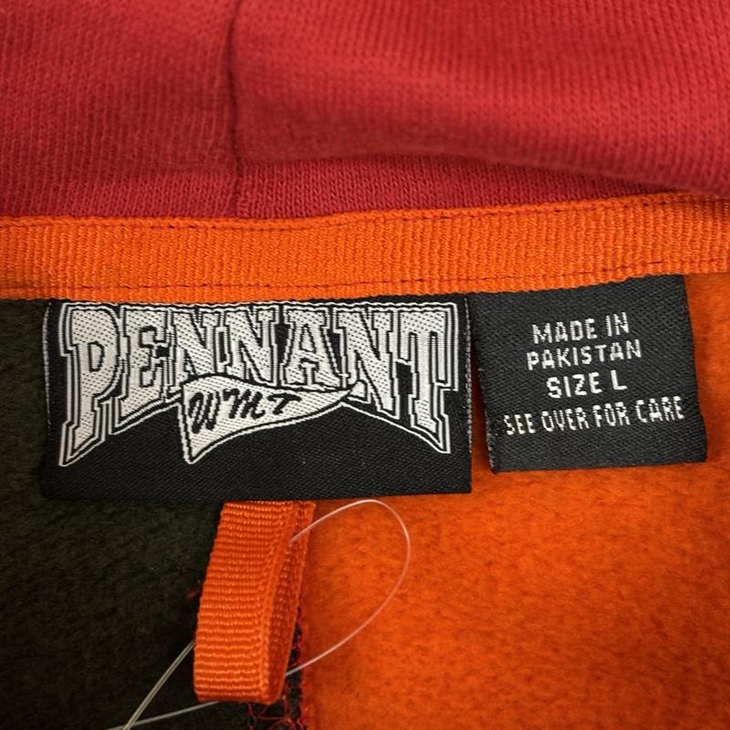 古着 USED トップス トップス PENNANT ロゴ プリント クレイジーパターン プルオーバー フーディ スウェット パーカー L ストライプ マルチカラー / マルチカラー / multicolor メンズ USED 古着 中古 50152002