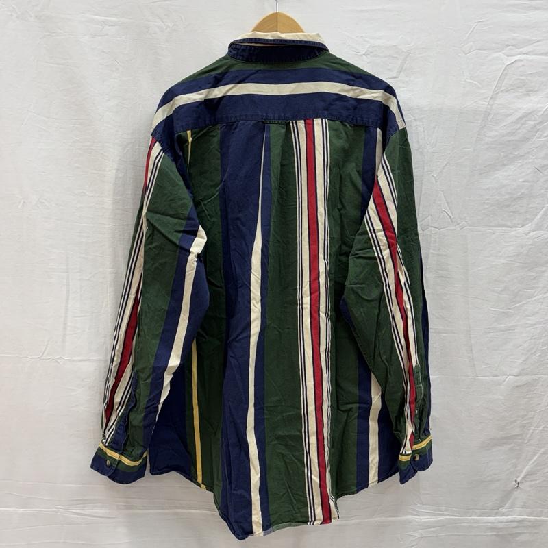 ノーティカ NAUTICA トップス トップス 90年代 ビンテージ ビッグサイズ ランダムストライプ ボタンダウン シャツ 90s VINTAGE XL ストライプ メンズ USED 古着 中古 50152006