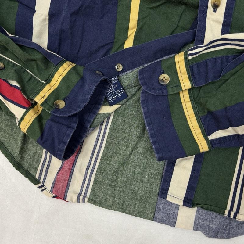 ノーティカ NAUTICA トップス トップス 90年代 ビンテージ ビッグサイズ ランダムストライプ ボタンダウン シャツ 90s VINTAGE XL ストライプ メンズ USED 古着 中古 50152006