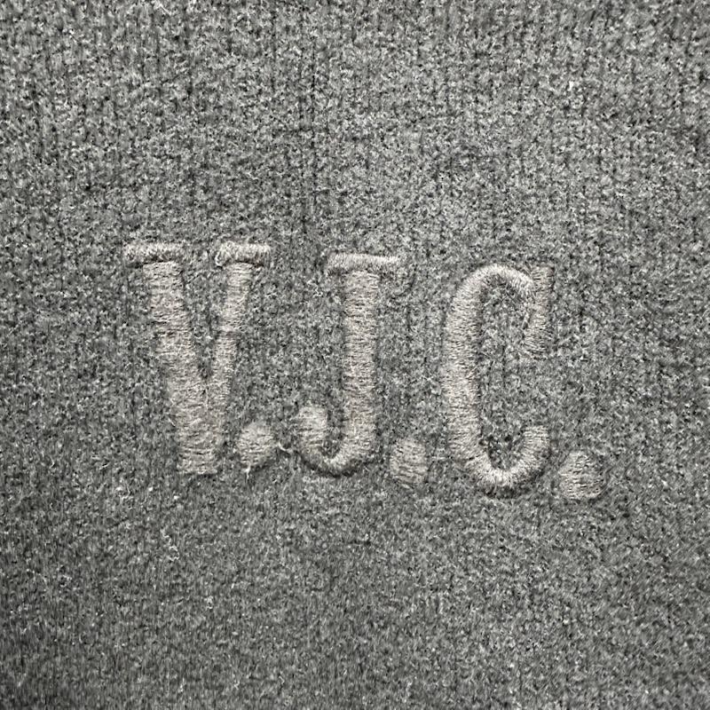 ヴェルサーチジーンズクチュール VERSACE JEANS COUTURE トップス トップス ロゴ 刺繍 ハーフ ジップ ニット M 黒 / ブラック / black メンズ USED 古着 中古 50152014