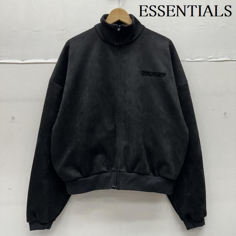 エッセンシャルズ ESSENTIALS ジャケット、上着 ジャンパー、ブルゾン ベロア トラック ジャケット M 黒 / ブラック / black メンズ USED 古着 中古 50152015