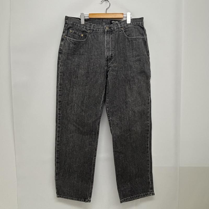 エディーバウアー Eddie Bauer ボトムス ボトムス ブラックデニム ジーンズ 90s 黒タグ ルーズテーパード 米国製 38インチ メンズ USED 古着 中古 50152028