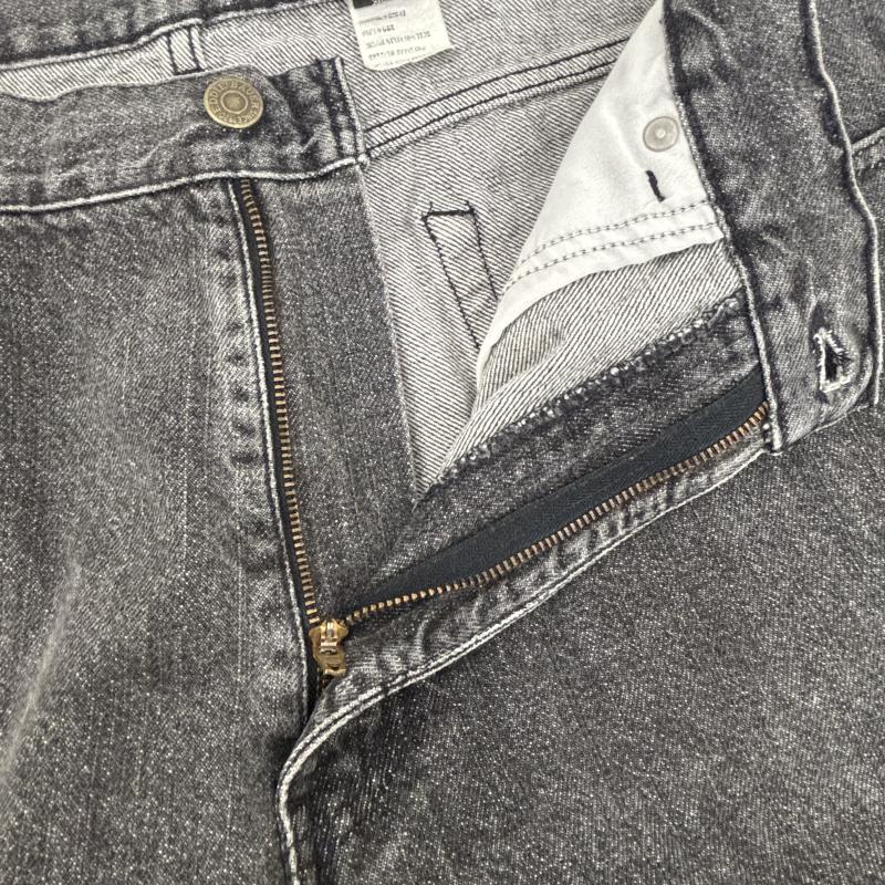 エディーバウアー Eddie Bauer ボトムス ボトムス ブラックデニム ジーンズ 90s 黒タグ ルーズテーパード 米国製 38インチ メンズ USED 古着 中古 50152028