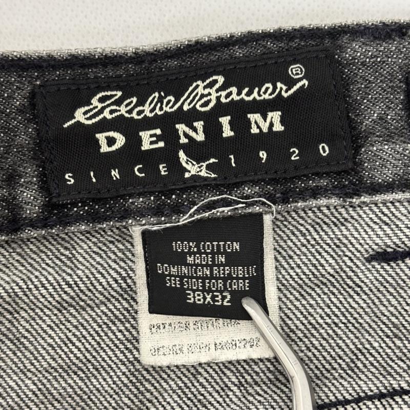 エディーバウアー Eddie Bauer ボトムス ボトムス ブラックデニム ジーンズ 90s 黒タグ ルーズテーパード 米国製 38インチ メンズ USED 古着 中古 50152028