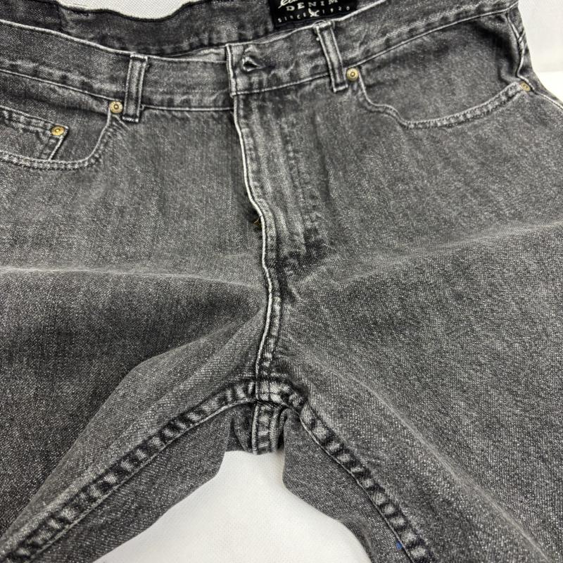 エディーバウアー Eddie Bauer ボトムス ボトムス ブラックデニム ジーンズ 90s 黒タグ ルーズテーパード 米国製 38インチ メンズ USED 古着 中古 50152028