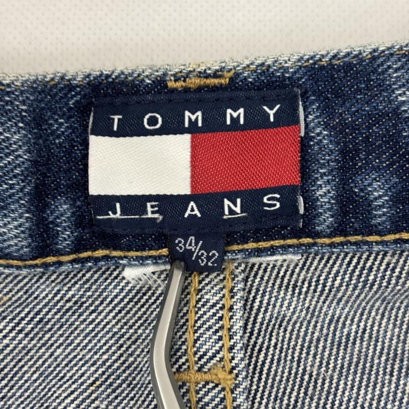 トミー ジーンズ TOMMY JEANS ボトムス ボトムス デニムパンツ 90s OLD TOMMYフラッグタグ オールド ベルトループ ロゴ 34インチ メンズ USED 古着 中古 50152029