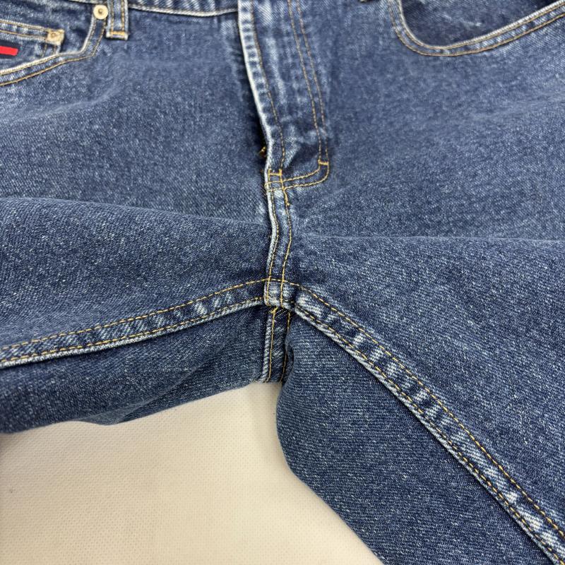 トミー ジーンズ TOMMY JEANS ボトムス ボトムス デニムパンツ 90s OLD TOMMYフラッグタグ オールド ベルトループ ロゴ 34インチ メンズ USED 古着 中古 50152029