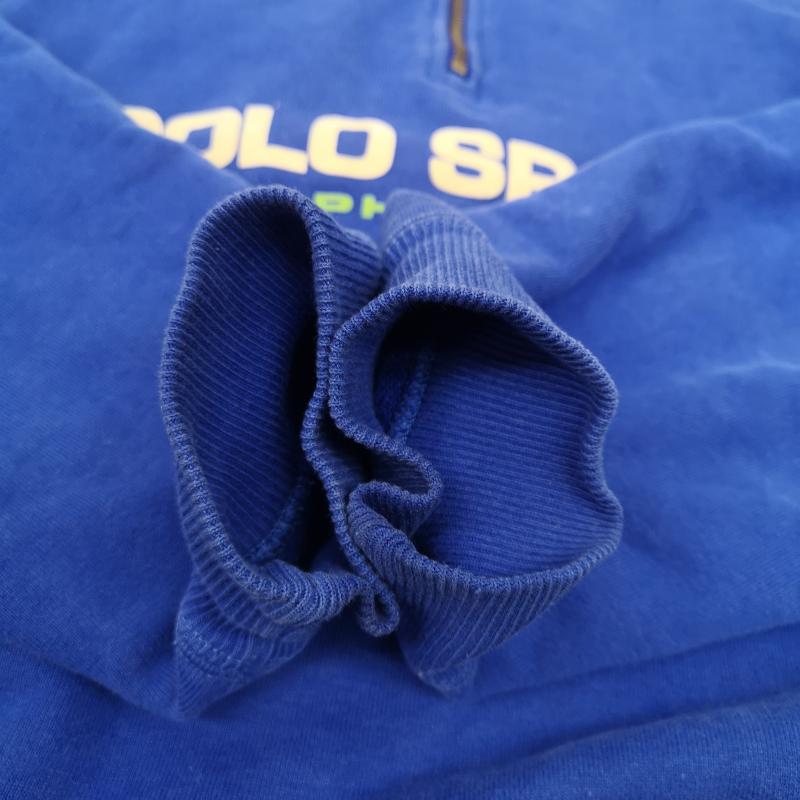 ポロスポーツラルフローレン POLOSPORT トップス トップス 90s 00s half zip ハーフ ジップ スウェット 星条旗 ロゴ M 青 / ブルー / blue メンズ USED 古着 中古 50152039
