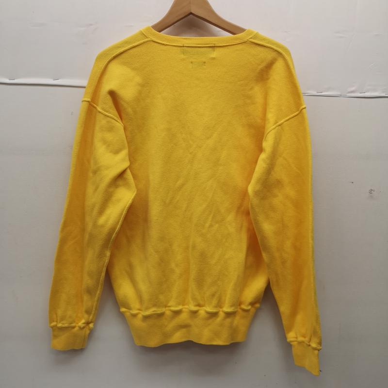 ポロスポーツラルフローレン POLOSPORT トップス トップス 90s 星条旗 ロゴ Vネック コットン ニット セーター M 黄 / イエロー / yellow メンズ USED 古着 中古 50152040