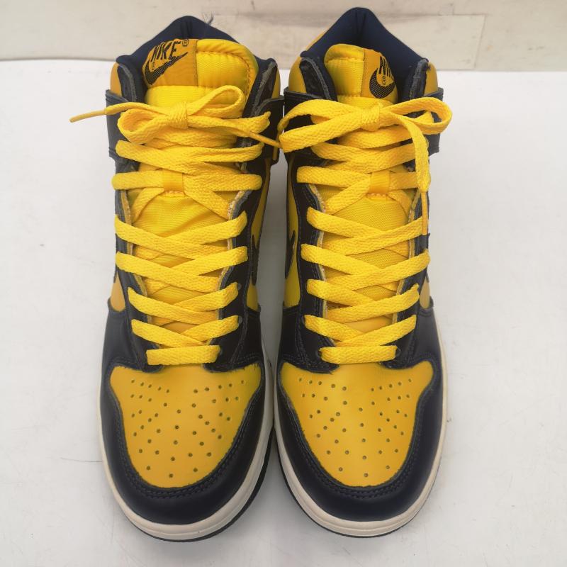 ナイキ NIKE シューズ シューズ デッドストック 観賞用 98年製 DUNK HIGH MICHIGAN ダンク ハイカット スニーカー ミシガン 630335-471 26.0cm 黄 / イエロー / yellow X 紺 / ネイビー / navy メンズ USED 古着 中古 50152053