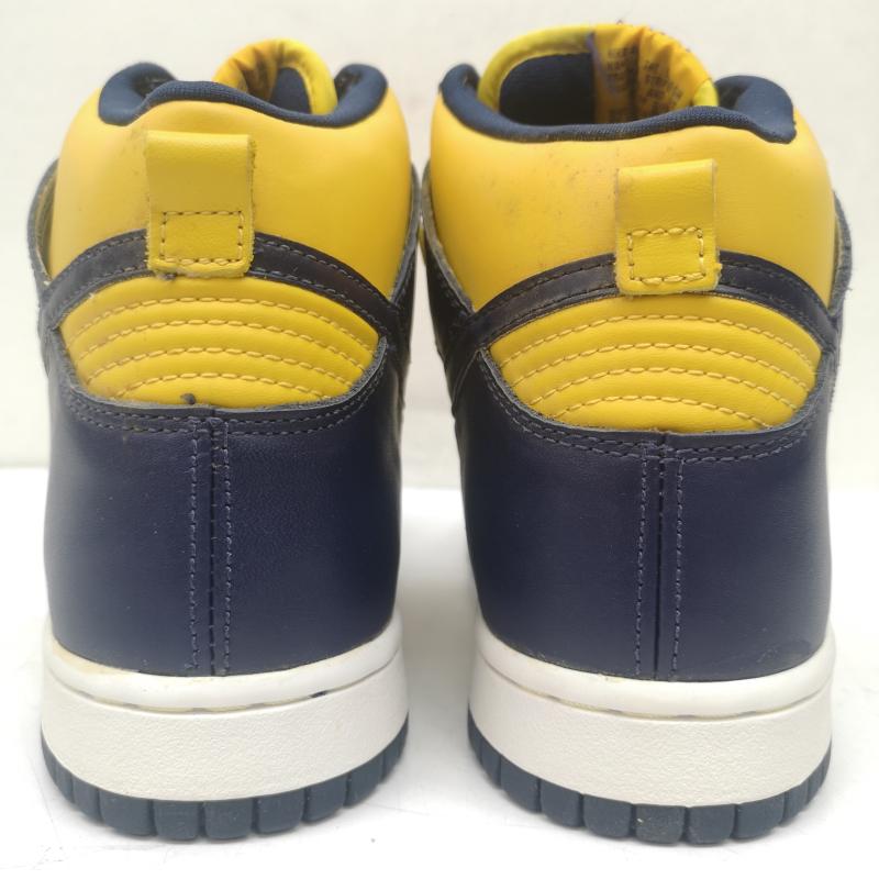 ナイキ NIKE シューズ シューズ デッドストック 観賞用 98年製 DUNK HIGH MICHIGAN ダンク ハイカット スニーカー ミシガン 630335-471 26.0cm 黄 / イエロー / yellow X 紺 / ネイビー / navy メンズ USED 古着 中古 50152053