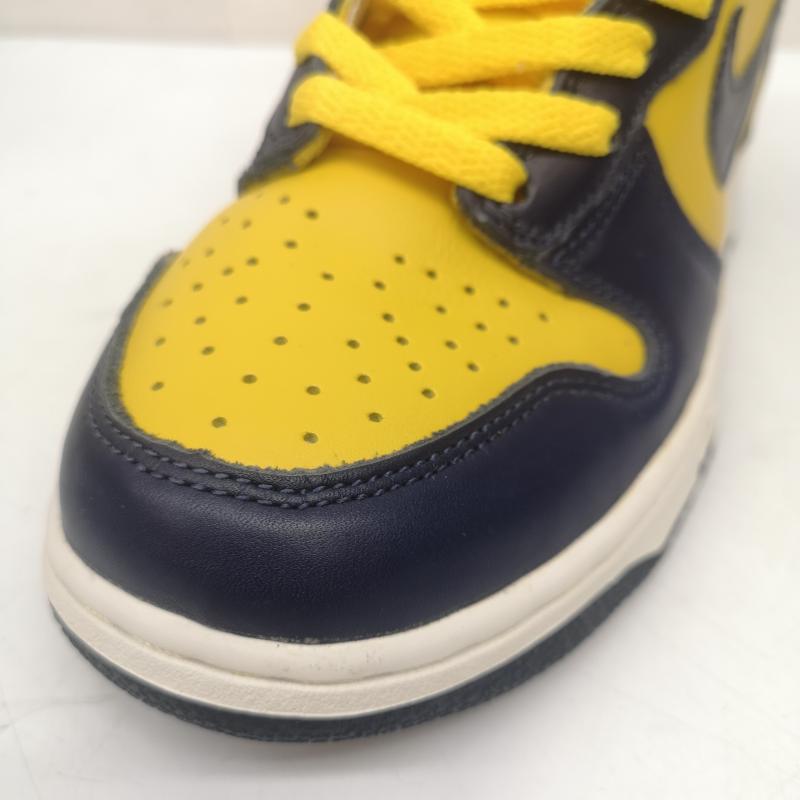 ナイキ NIKE シューズ シューズ デッドストック 観賞用 98年製 DUNK HIGH MICHIGAN ダンク ハイカット スニーカー ミシガン 630335-471 26.0cm 黄 / イエロー / yellow X 紺 / ネイビー / navy メンズ USED 古着 中古 50152053