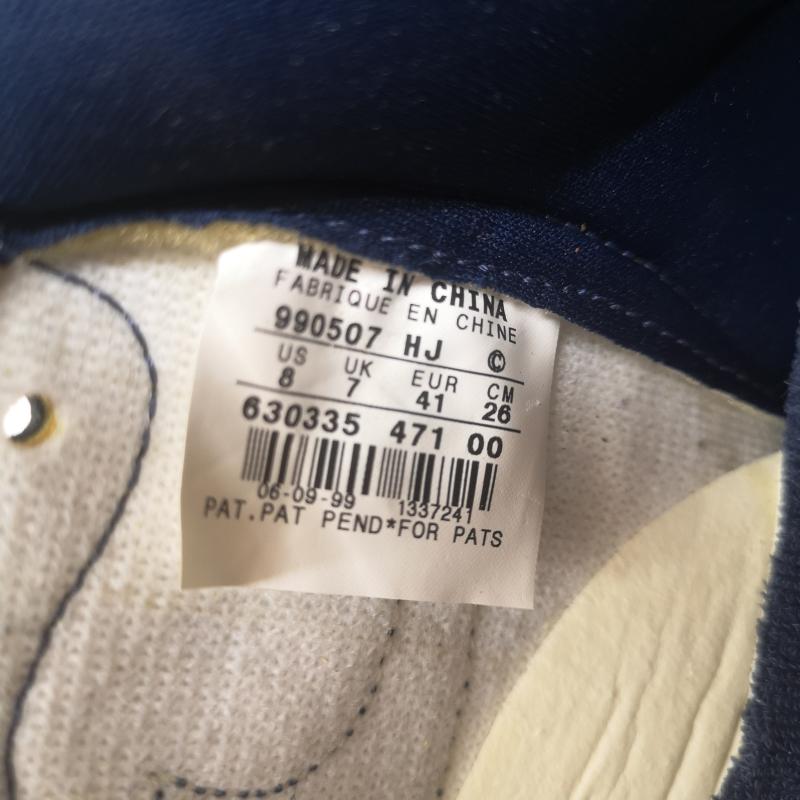ナイキ NIKE シューズ シューズ デッドストック 観賞用 98年製 DUNK HIGH MICHIGAN ダンク ハイカット スニーカー ミシガン 630335-471 26.0cm 黄 / イエロー / yellow X 紺 / ネイビー / navy メンズ USED 古着 中古 50152053