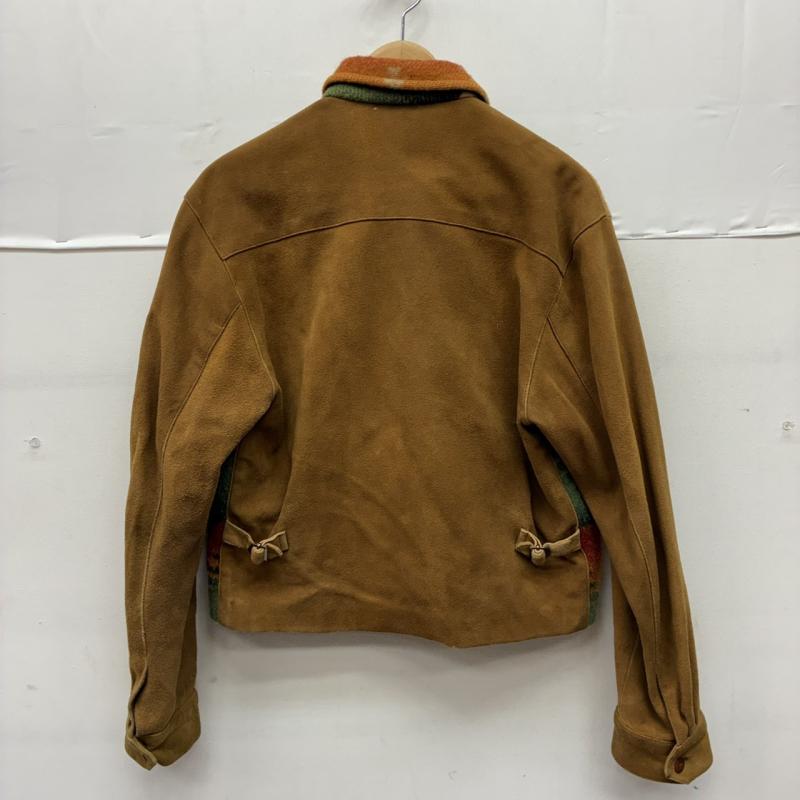 ラルフローレン RALPHLAUREN ジャケット、上着 ジャンパー、ブルゾン COUNTRY 80s 90s ネイティブ ウール ブランケット スエード ジップアップ ジャケット S ネイティブ柄 メンズ USED 古着 中古 50152075