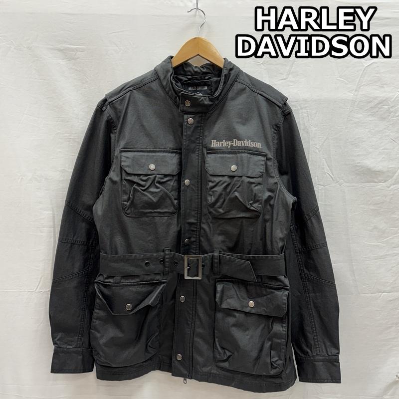 ハーレーダビッドソン Harley-Davidson ジャケット、上着 ジャンパー、ブルゾン No1 ロゴ 反射プリント Riding Jacket モーターサイクル ライディング ジャケット M 黒 / ブラック / black メンズ USED 古着 中古 50152076