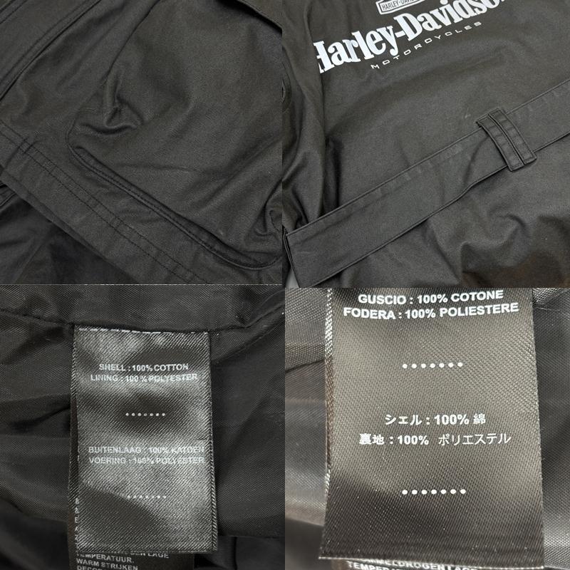 ハーレーダビッドソン Harley-Davidson ジャケット、上着 ジャンパー、ブルゾン No1 ロゴ 反射プリント Riding Jacket モーターサイクル ライディング ジャケット M 黒 / ブラック / black メンズ USED 古着 中古 50152076