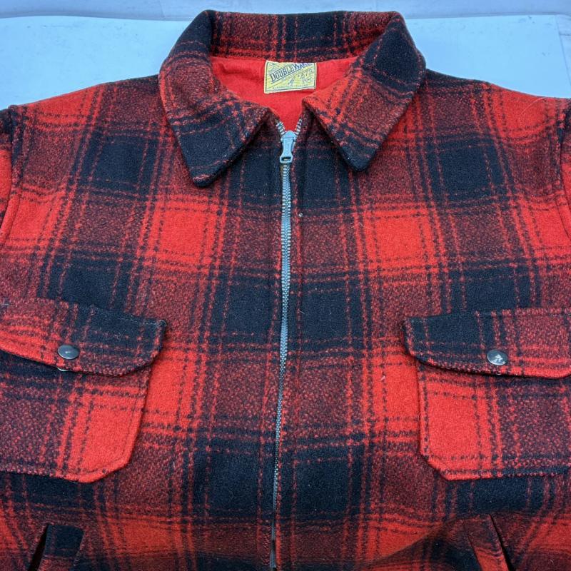 ヴィンテージ VINTAGE ジャケット、上着 ジャンパー、ブルゾン DOUBLE WARE 40s 50s バネクラウン バッファローチェック ウール マッキーノ クルーザー ハンティングジャケット M チェック メンズ USED 古着 中古 50152084