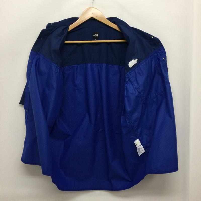 ザノースフェイス THE NORTH FACE トップス トップス ノースフェイス NR22552 ショートスリーブ ヌプシシャツ 半袖シャツ XL ロゴ、文字 青 / ブルー / blue メンズ USED 古着 中古 50152096