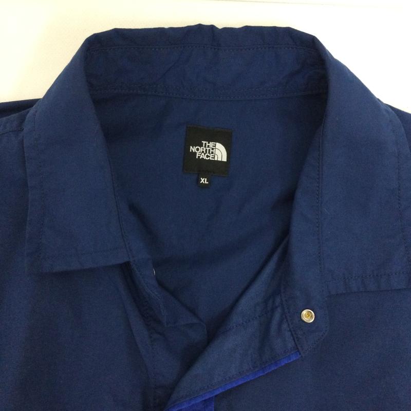 ザノースフェイス THE NORTH FACE トップス トップス ノースフェイス NR22552 ショートスリーブ ヌプシシャツ 半袖シャツ XL ロゴ、文字 青 / ブルー / blue メンズ USED 古着 中古 50152096